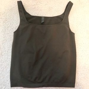 Lavinia Active Brown Stretchy Sleeveless Tank Top